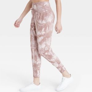 Women’s high rise ribbed jogger pants 25.5” -All in Motion-